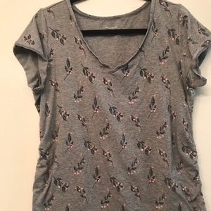 Motherhood Maternity Top. Gray